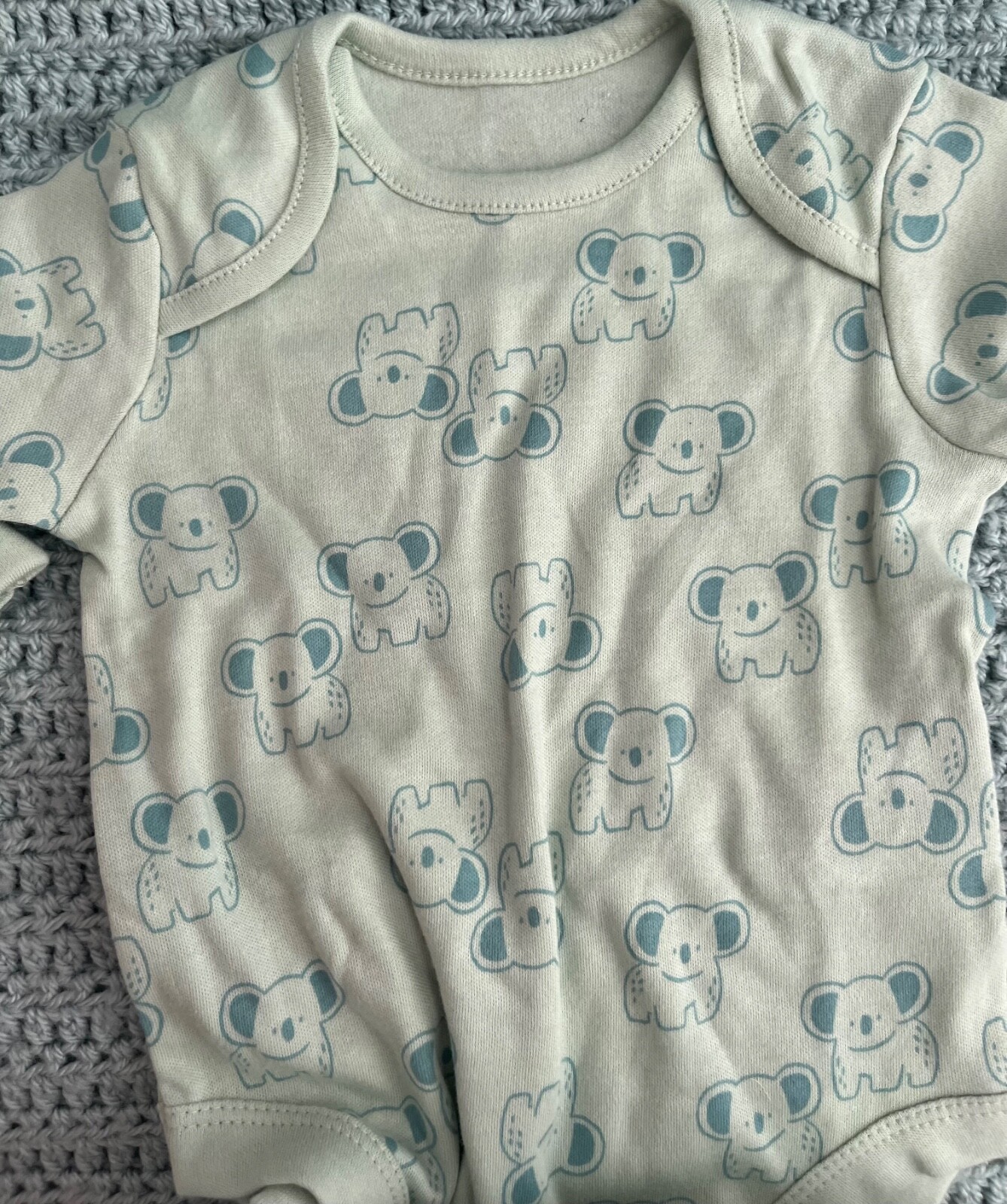 Mothercare 3 Sleepsuits , 4 matching Bodysuits Vests Bundle 1-3 months 14.5lbs