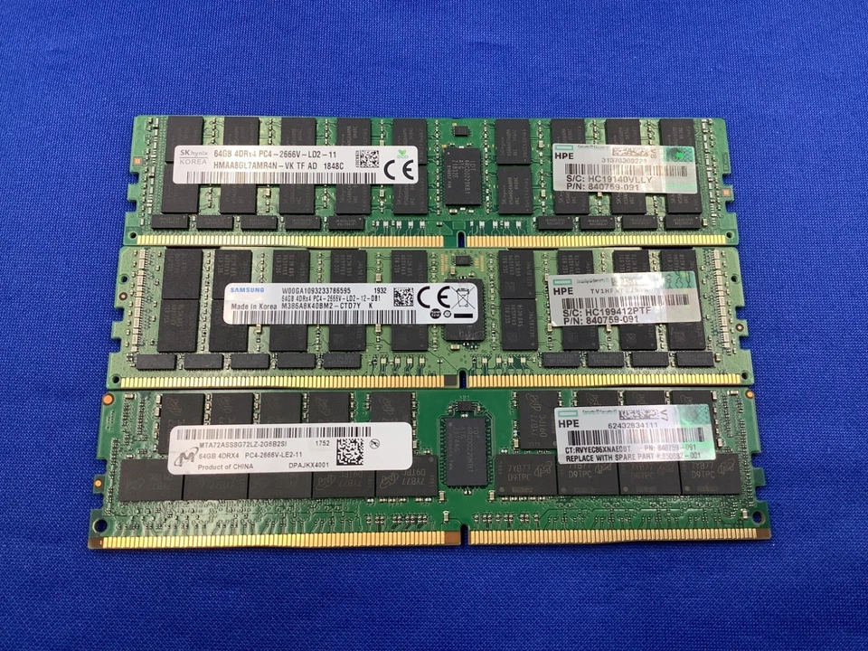 815101-B21 HPE 64GB 4RX4 DDR4-2666 PC4-2666V MEMORY 840759-091 850882-001 - Image 4 of 4