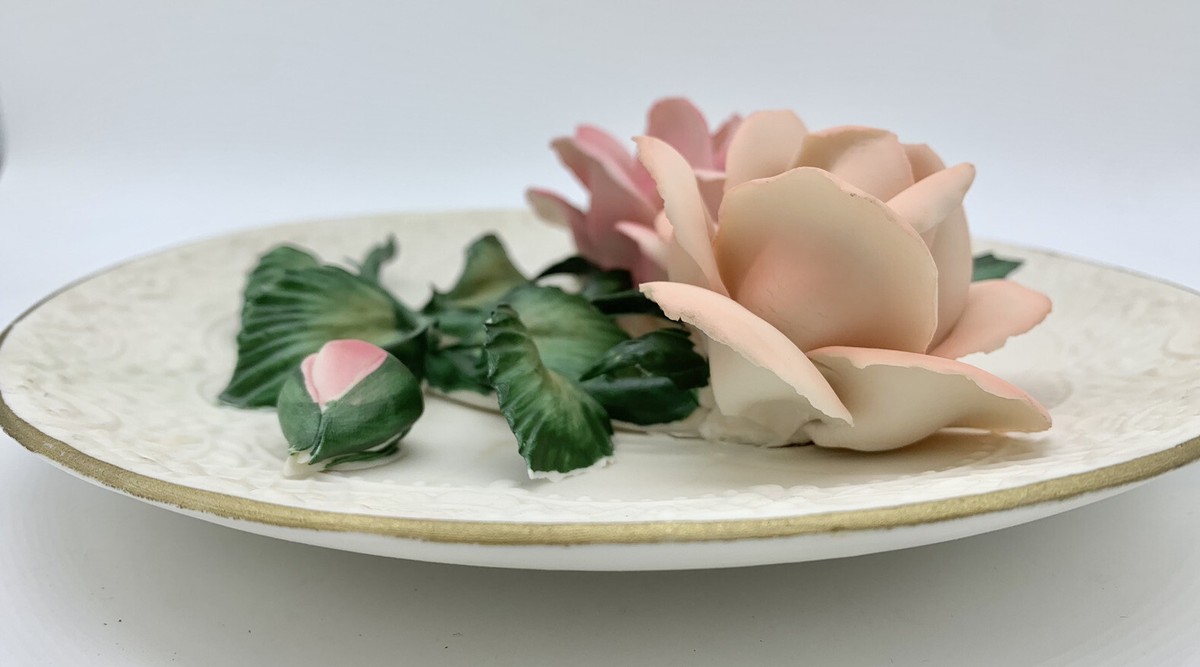 オブジェ　FRANKLIN MINT 薔薇Porcellane オブジェ FRANKLIN MINT 薔薇Porcellane