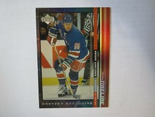 1999-00 Upper Deck Gretzky Exclusives Hockey # 27 Wayne Gretzky New York Rangers