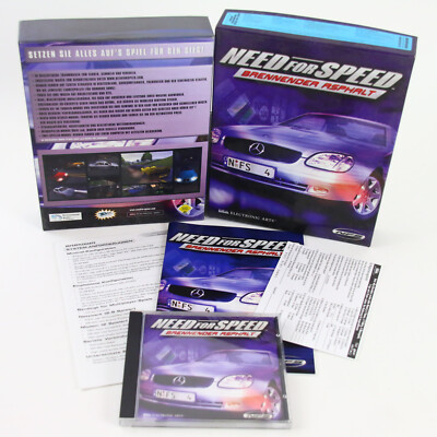 PC CD DVD Spiel Need for Speed Brennender Asphalt Eurobox Big Box Gut