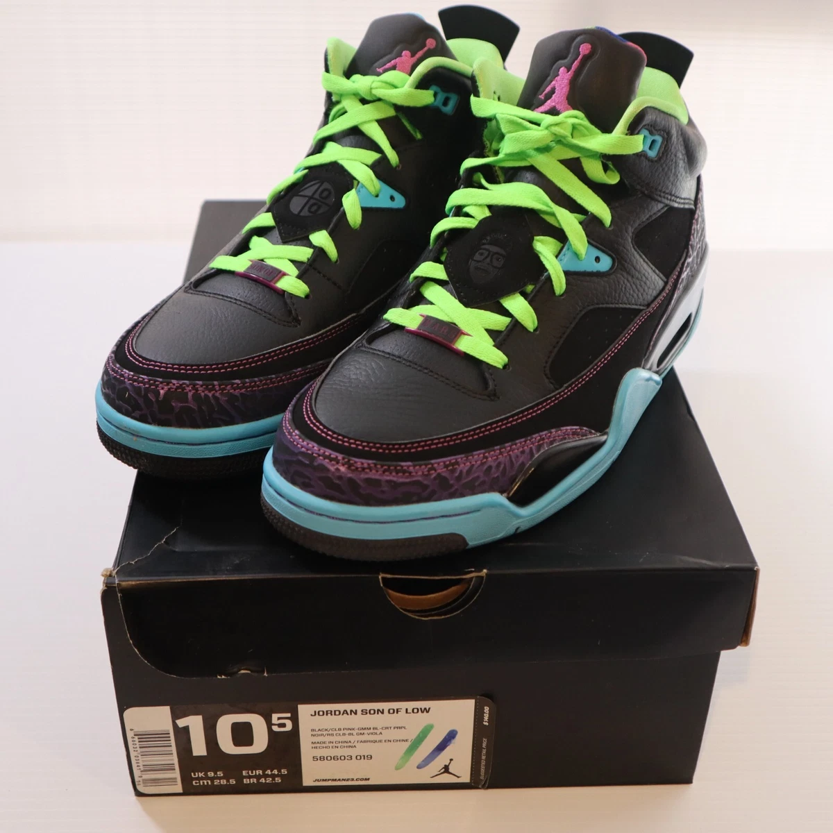 Jordan son of clearance mars black and purple