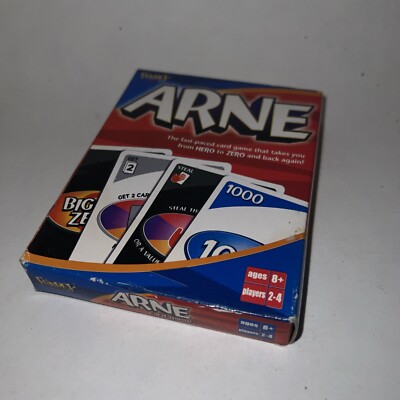 Arne the Card Game Takes You From Hero to Zero and Back Again Used Fundex 2004