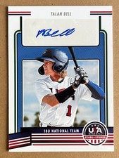 Talan Bell 2023 Panini USA Stars Stripe 18U NATIONAL TEAM SIGNATURES AUTO
