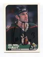1998 Upper Deck Keith Carney Signed Card Hockey NHL Autograph AUTO #155