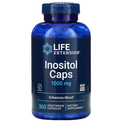 Life Extension, Inositol Caps, 1.000 mg, 360 vegetarische Kapseln