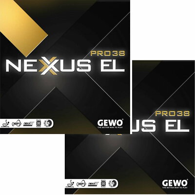 Gewo Nexxus EL Pro 38 / DOPPELPACK / Tischtennisbelag / NEU /zum Sonderpreis