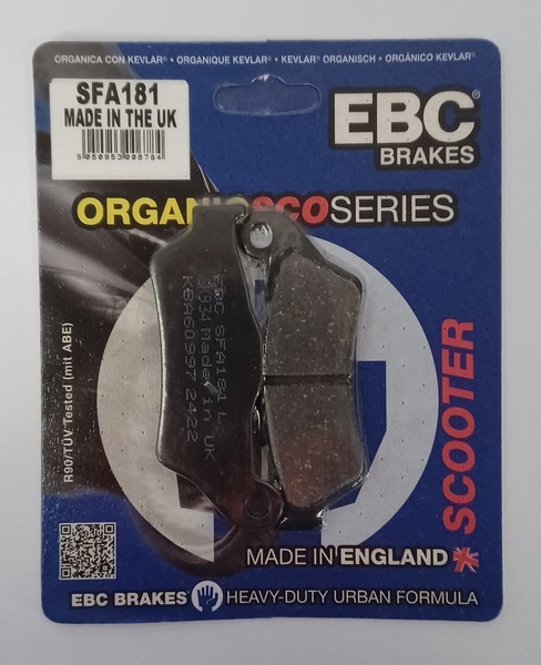 EBC Organic Front BremsbeläGe Satz FüR MBK YQ 125 / 150 Thunder (2001-2003)-image