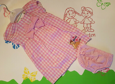 Baby Kleid Sommerkleid mit Slip Bambi Größe 68 74 80 86 92