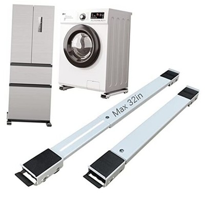 Appliance Rollers Heavy Duty,Max 32in,Second Generation Extendable White