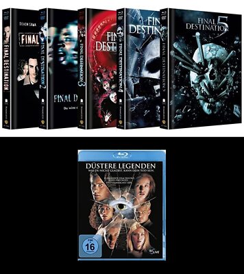 Mediabook FINAL DESTINATION Teil 1 2 3 4 5 + DÜSTERE LEGENDEN 6 BLU-RAY BOX Neu