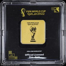 2022 Qatar FIFA World Cup 5 g Gold Bar in OGP 4547.08 per troy oz