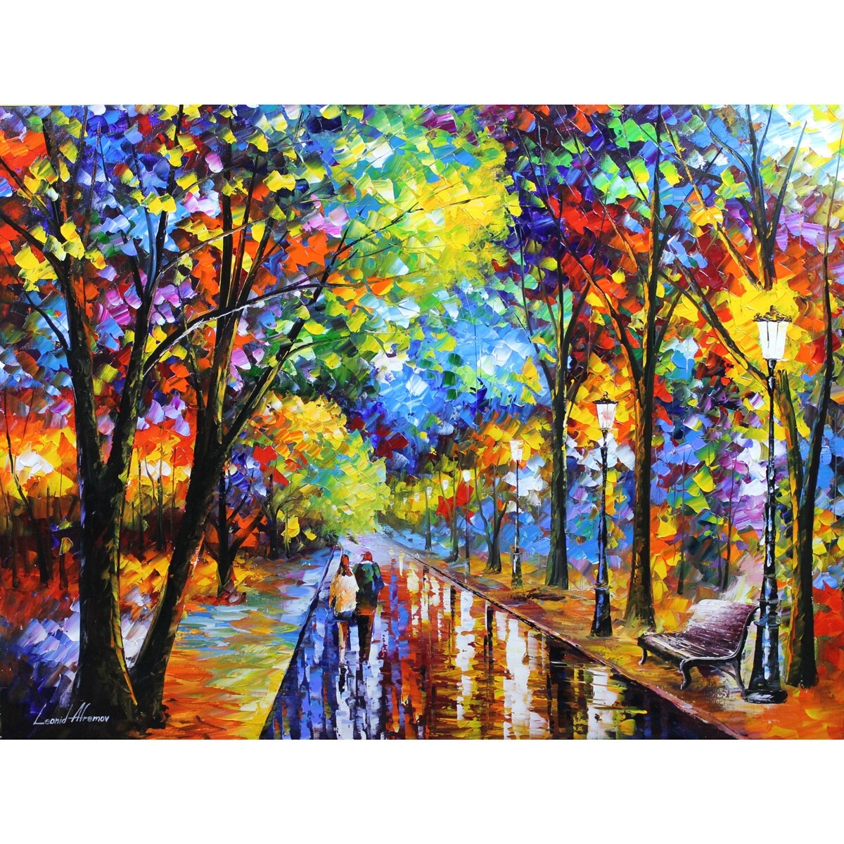 油彩『The Auction of Dreams』 Leonid Afremov's - 
