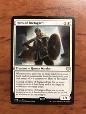 Hero of Bretagard MTG Magic the Gathering Card LP Lightly Played Kaldheim KHC