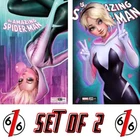 🔥🕷️ AMAZING SPIDER-MAN 29 & 37 NATHAN SZERDY SPIDER-GWEN Variant Set