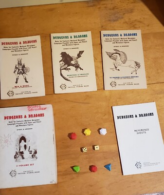1978 Dungeons and Dragons set with Original Dice