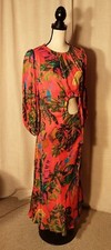 NWT FARM RIO Urban Jungle Cut-Out Midi-Dress Size S $265