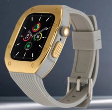 Modification kit For Apple watch metal case strap 45/44mm Luxury serie 7 SE 6 5