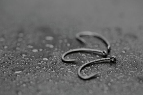 Ganchos de vástago curvo para pescadores de pensamiento, ganchos de pesca de carpa - Imagen 2 de 11