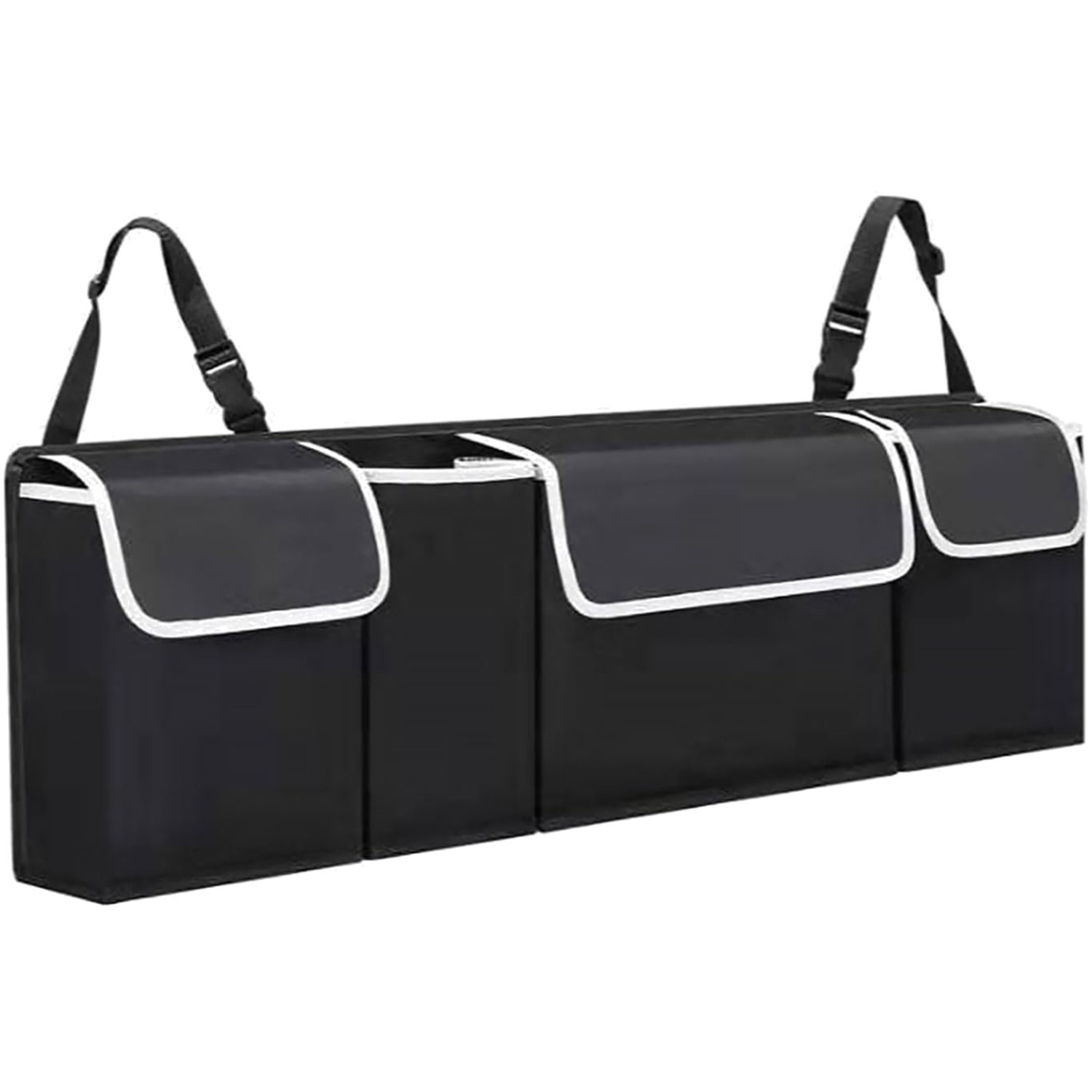 Organiseur coffre voiture pliable 80L grand volume bac rangement auto universel
