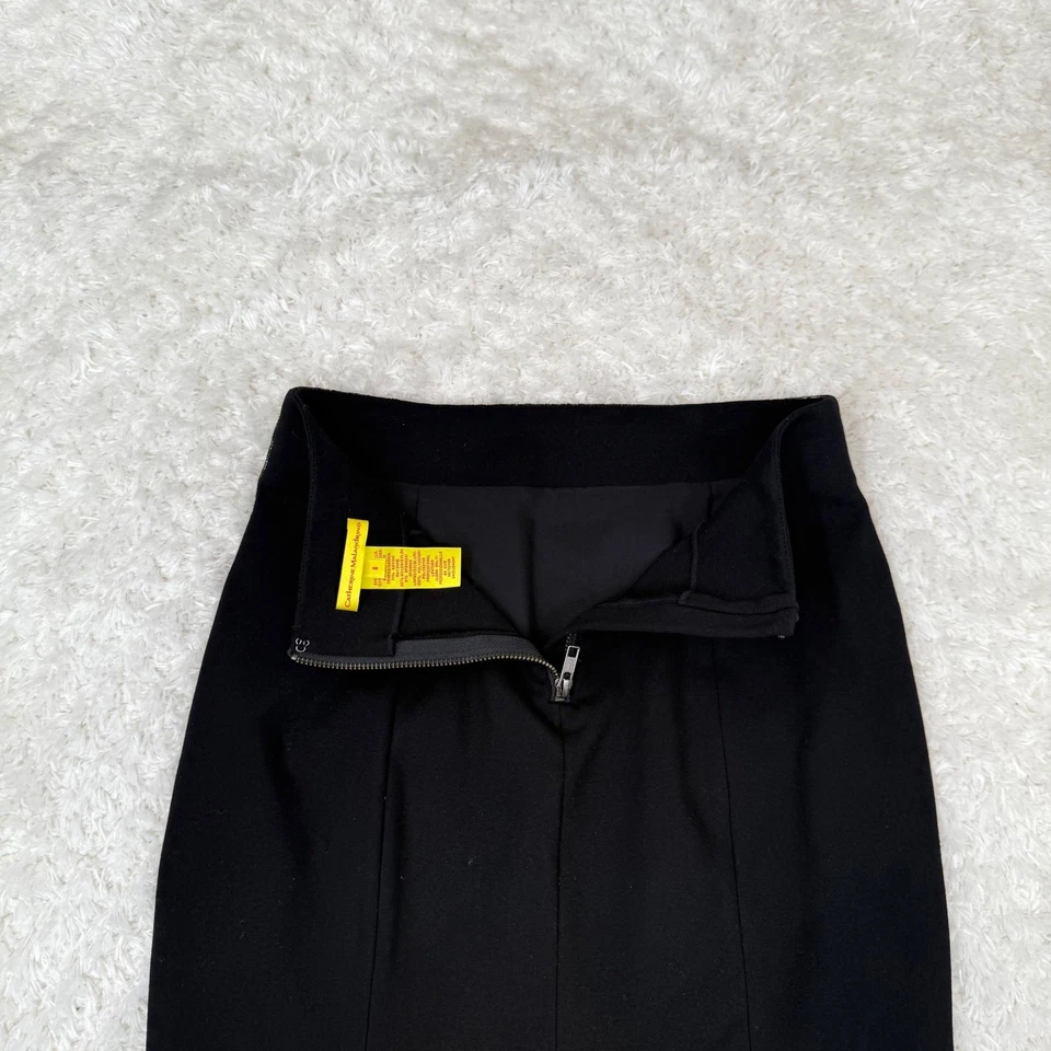 Falda lápiz para mujer Catherine Malandrino 6 estampado metálico 100 % cuero de cordero Foto 4 de 4