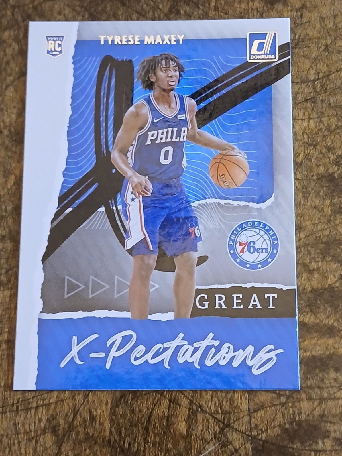 2020-21 Panini Donruss - Great X-Pectations Tyrese Maxey #21 (RC)