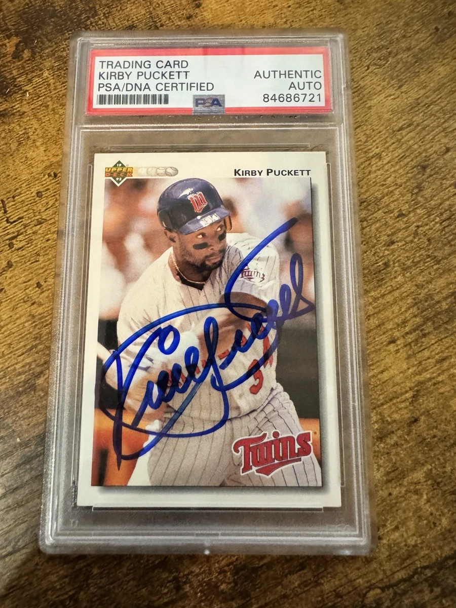 Kirby Puckett Autographed Baseball Cards for sale | eBay