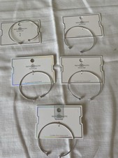 Konvolut 5 Silberarmreifen 925 Silber mit Swa...