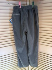 Columbia Boys Youth XS Gray Fleece Elastic Waist Pants NWT 4a3