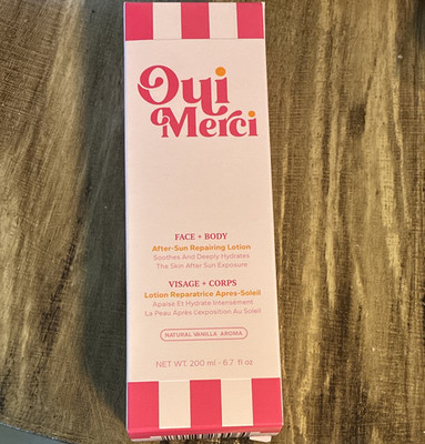 Oui Merci After-Sun Repairing Lotion Face & Body Hydrating Vanilla 200ml