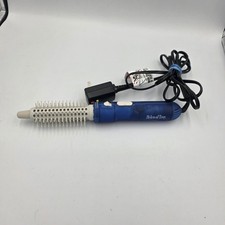 Helen of Troy 1" Model 1574 Heated Hot Air Curling Iron Brush Blue Handle