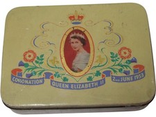 Coronation Queen Elizabeth II Tin 1953 Cadbury Bros Ltd Collectable Vintage