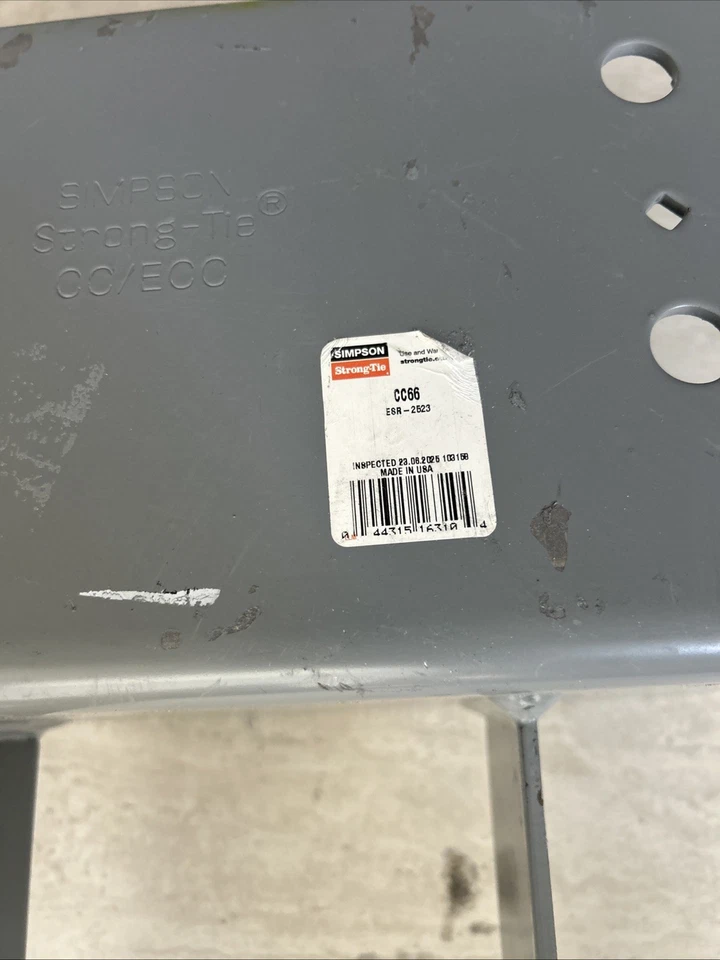 Simpson CC66 Column Cap for 6x Beam and Post, Heavy-Gauge Steel - Image 4 of 4