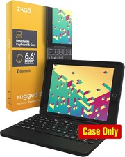 Black Detachable Case with Backlit Keyboard and Magnetic-Hinged Design for iPad