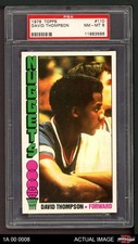 1976 Topps #110 David Thompson Nuggets North Carolina St PSA 8 - NM/MT