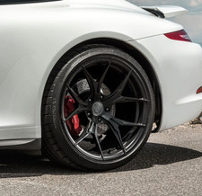 20 X 912 Rohana Rfx5 Wheel Set For 997 991 Porsche 911 Turbo 4s Black R-forged