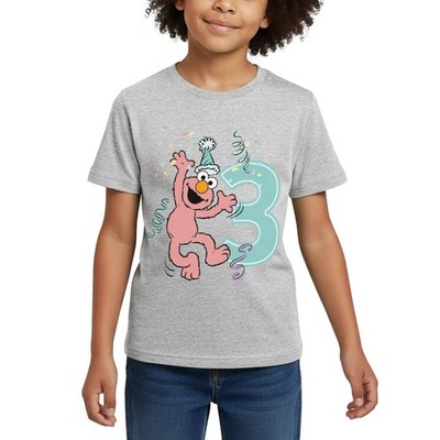 Sesamstraße Geburtstagdesign Mit Elmo Drei Jahre Kinder T-Shirt