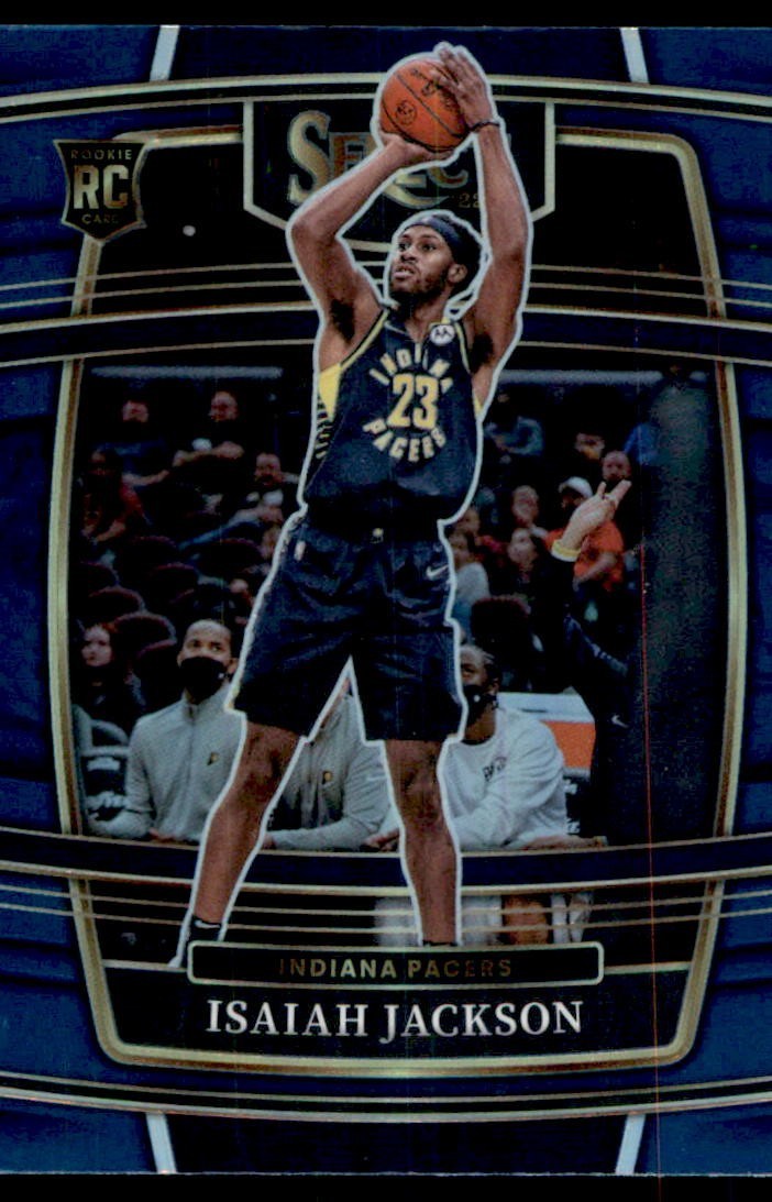 2021-22 Panini Select - Concourse Isaiah Jackson #55 Blue Prizm (RC)