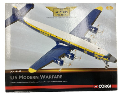 Corgi 1/144 Scale diecast AA35102 Lockheed C121J Super Constellation Blue Angels