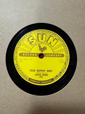 78Rpm, Killer Rockabilly, Edwin Bruce ' Rock Boppin' Baby' US Sun! E+