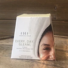 FarmHouse Fresh Every day Gleam Instant Spa Facial Set 3p Face Polish & Mask New