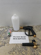 Laopypor Pressure Washer Foam Cannon Lance Gun with 5 Water Nozzle Tips, 1L