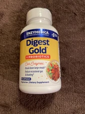 Enzymedica Digest Gold +PROBIOTICS Dietary Supplement - 90 Caps Exp 03/2026