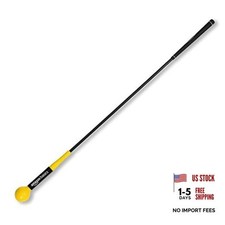 Golf Swing Trainer Aid and Warm-Up Practice Stick for Grip, Balance, 48"