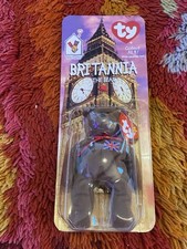 Britannia The Bear 1999 McDonalds Ty Beanie Baby with Rare Errors 1993, OakBrook