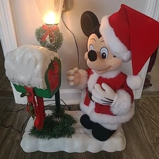 Disney’s Mickey “Christmas at our House” 1995  TELCO Animated Musical Figurine