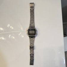 Casio A168 Illuminator Digital Watch Stainless Steel Alarm Chrono Vintage