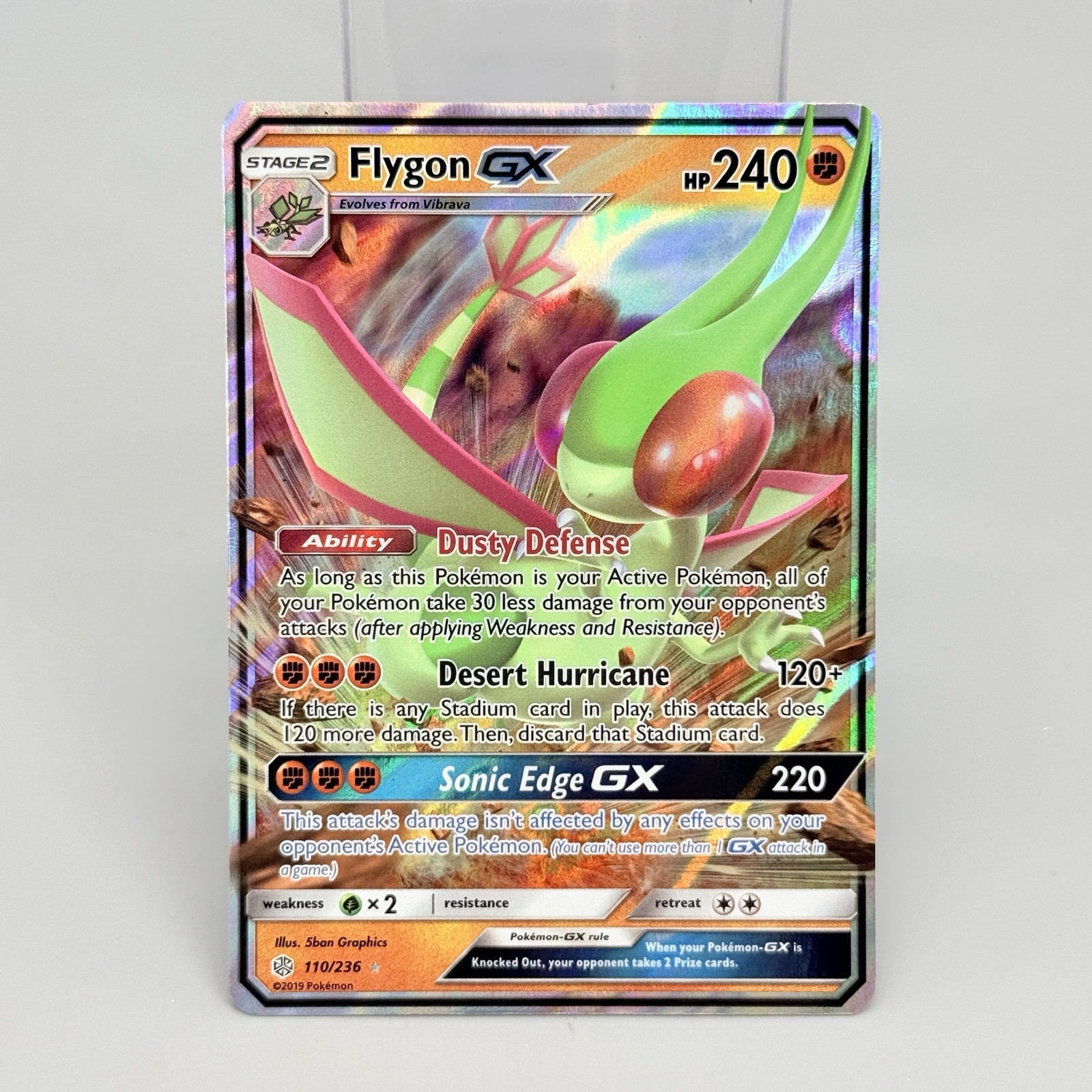 Flygon GX 110/236 Ultra Rare Cosmic Eclipse Pokemon Card NM