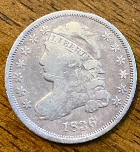 1836 Capped Bust Dime — photo from another recent sale