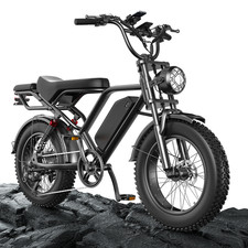 20'' Fat Off-Road Mountain Ebike 1500W 31MPH Electric Bike for Adult 40-70 Miles